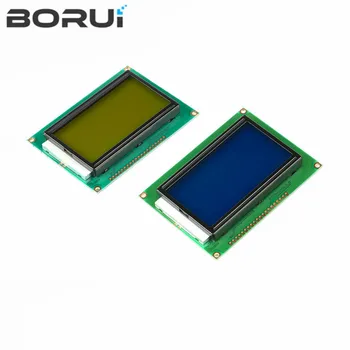 128*64 DOTS LCD moodul 5V sinine ekraan 12864 kajastatud, LCD backlight ST7920 paralleelpordi LCD12864