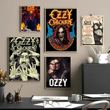 1 Plakat isekleepuvad Kunsti Veekindel Paber Kleebis Kohvi Maja Baar Toas Seina Decor h-Heavy Metal Bänd Rock Ozzy Osbourne
