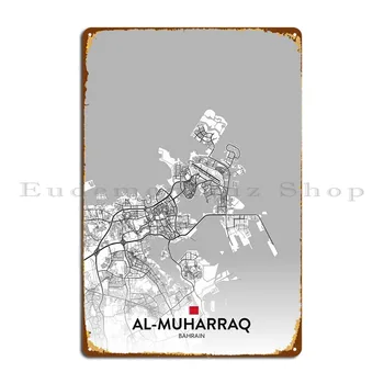 Al Muharraq BH Metallist Märgid Laigud Garaaž Garaaž Kodu Kohandatud Tina Märk Plakat