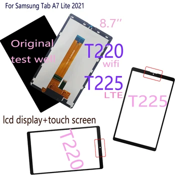 Testitud Originaal 8.7 Tolline Samsung Tab A7 Lite 2021 SM-T220 SM-T225 T220 T225 LCD Ekraan Puutetundlik Digitizer Assamblee