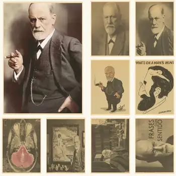 Klassikaline Sigmund Freud, Mis on Mehe Meelest Retro Plakat Kodu Baar, Kohvik Art Seina Kleebis Kogumise Pilt Tapeet Teenetemärgi