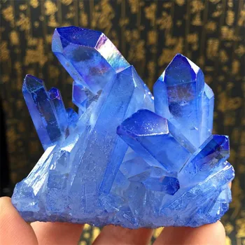 1tk 70-100g Erilist väikesed tükid looduslik sinine kristall klastri raw kivi degaussing proovide kogumine ja puhastamine