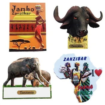 Tansaania Suveniirid, Turism Külmkapimagneteid Aafrika Reisil Külmkapp Kleebised Home Decor Pulmad Kingitused Magnet Kleebised