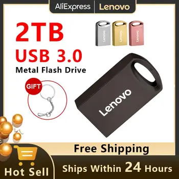 Lenovo Mini Pen Drive 2TB Pendrive Mälu Kaasaskantav Veekindel USB Flash Drive High-Speed USB 3.0 Metallist U Disk Tahvelarvuti Sülearvuti