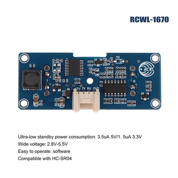 RCWL-1670 Veekindel Saatja Split Ultraheli Vahemikus Mooduli 1.5 uA 3.3 V veetaseme Mõõtmine