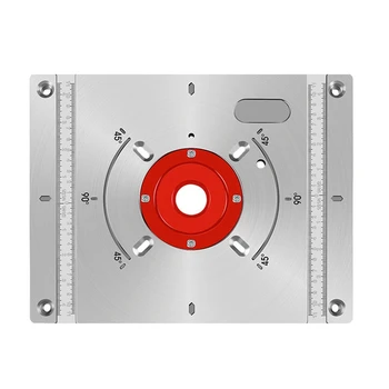Bakelite Jahvatus-Flip-Chip Tabelis Püsthöövel-Multifunktsionaalne Auk Trimmer Punane Ja Hõbedane Alumiinium