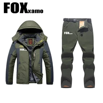 Uus -30 Foxxamo Ülikond Meestele Hingav Veekindel Lumelaua Jope Komplekti Talvel Jalgrattaga Soe Lumi Kostüümid Väljas Suusa Jope+Püksid