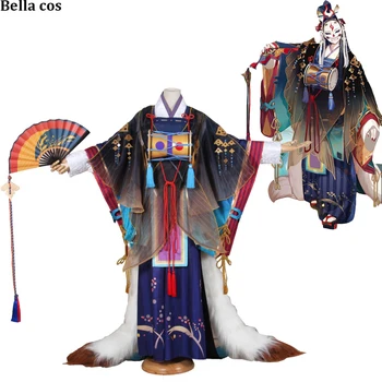 Kohandatud Suurus NSV Onmyoji Tamamo nr Mae Cosplay Kostüüm Esimene Unawaken Kimono Kleit Wafuku Ühtne Halloween Kostüümid Anime Riided