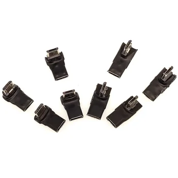 Ultra lühike keha Adapter Micro-USB-Emane Mikro-USB-Mees 5pin Andmete Sünkroonimine Converter Kaar 90 Kraadi V8 et V8-Liides