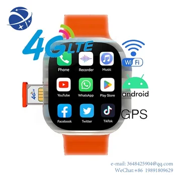 YYHC 2023 hombre Android smart watch 4g sim-kaart, FM-GPS-veekindel reloj lapsed s8 ultra 8 watch 4g smartwatch