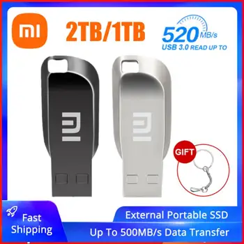 Xiaomi 2TB Kaasaskantav 3.0 Pendrive 1TB kiire USB Flash Drives Metallist Pen drive USB mälupulk 512 GB 256gb 128gb Memoria USB-Com