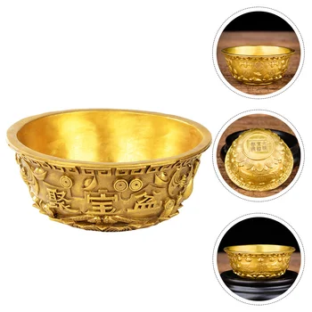 Kauss Aare Basinoffering Rikkuse Brassbowls Kuldne Vee Hiina Vase Tiibeti Kuld Hea Meditatsiooni Figuriin Altari Õnnelik Cup
