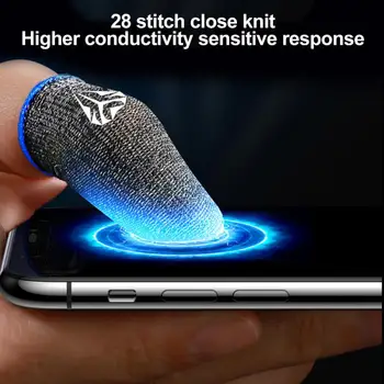 Mitte-nullist Sõrm Kaane Tundlik Mobile Touch Mäng Finger Laud 1pair Nano Ülijuhtivad Kiud Pöidla Sõrmeotsa Varrukad Kate