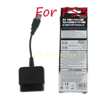1tk/palju Musta Kaabli Converter For Sony PS2 Kontroller PS3 ARVUTI USB Adapter Converter Kaabel Parandus Osad