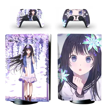 Anime Armas Tüdruk Hyouka PS5 Plaadi Naha Kleebis Decal Kate Konsooli & Kontrollerid PS5 Disk Nahk, Vinüül Kleebis