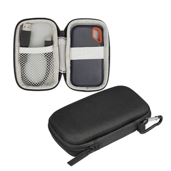 Vastupidav Raske Veavad Kasti Ladustamise Kotid Sandisk E60 SSD Kotid Raske Kaitsva Kotid Sisemine Võrgusilma Tasku
