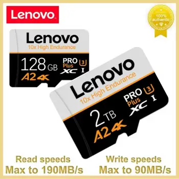 Lenovo U3 Klassi 10 A2 Micro SD TF Mälukaardi 2TB High Speed Mälukaart 128GB SD Kaart Koos Adapteriga Cartao De Memoria Jaoks Undamine Tabel