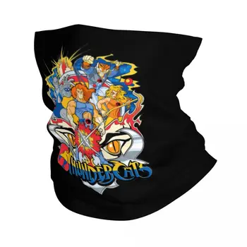 Vintage Animeeritud Komöödia Film Logo 80s Sall Kaela Gaiter Trükitud Thundercats Mask ja Sall Multifunktsionaalne Peapael Unisex Täiskasvanud