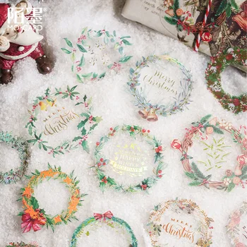 Christmas Carol-Seeria 30 tk Sgilded PET Kleebis Pakk Kunsti ja Pidulik Õhkkond DIY Dekoratiivsed materjalid