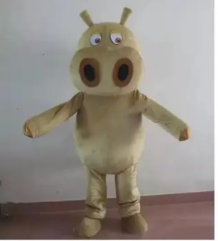 Uus Täiskasvanute Pruun Hippo Maskott Cosplay Kostüüm Mascotte Fancy Kleit Iseloomu Karneval Jõulud Tähistamine Maskott Kostüüm