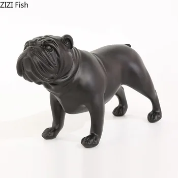 Loominguline Must prantsuse Võitlus Koera Skulptuur Vaik Armas Loom Koer Käsitöö Töölaua Kaunistus Kingitusi Sõpradele Kodu Kaunistamiseks