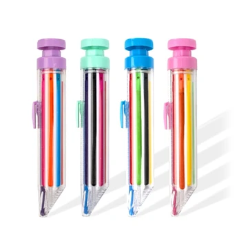 8 Värvi Maali Crayon Pööratav Täitmine Muutlik Crayon Pliiatsid Art Värvi Pliiats
