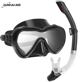 Anti udu karastatud klaasist snorkeling mask ujumine, snorkeling ja sukeldumisega, professionaalne täiskasvanud snorkeling seadmed