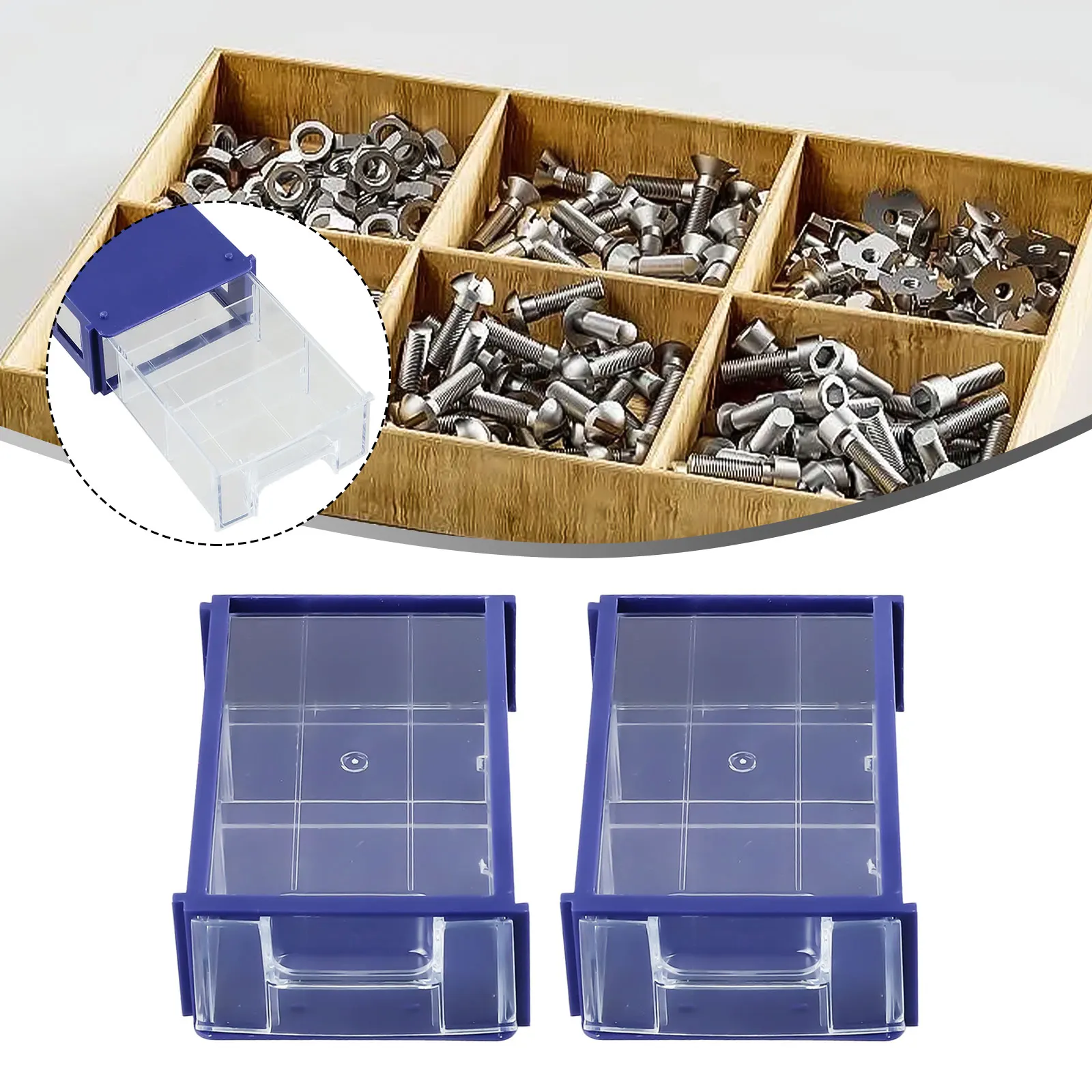 1 Storage Box 140*85*40mm Virnastatavates Paksenema Plastikust Riistvara Osad kirjaalused Osa Kruvid Tööriistakast . ' - ' . 0