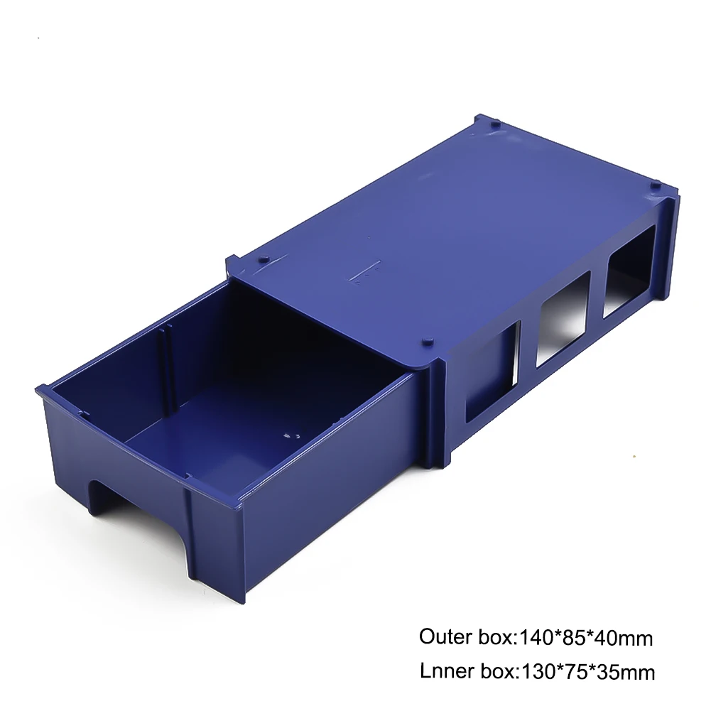 1 Storage Box 140*85*40mm Virnastatavates Paksenema Plastikust Riistvara Osad kirjaalused Osa Kruvid Tööriistakast . ' - ' . 4