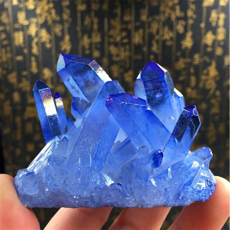1tk 70-100g Erilist väikesed tükid looduslik sinine kristall klastri raw kivi degaussing proovide kogumine ja puhastamine . ' - ' . 1