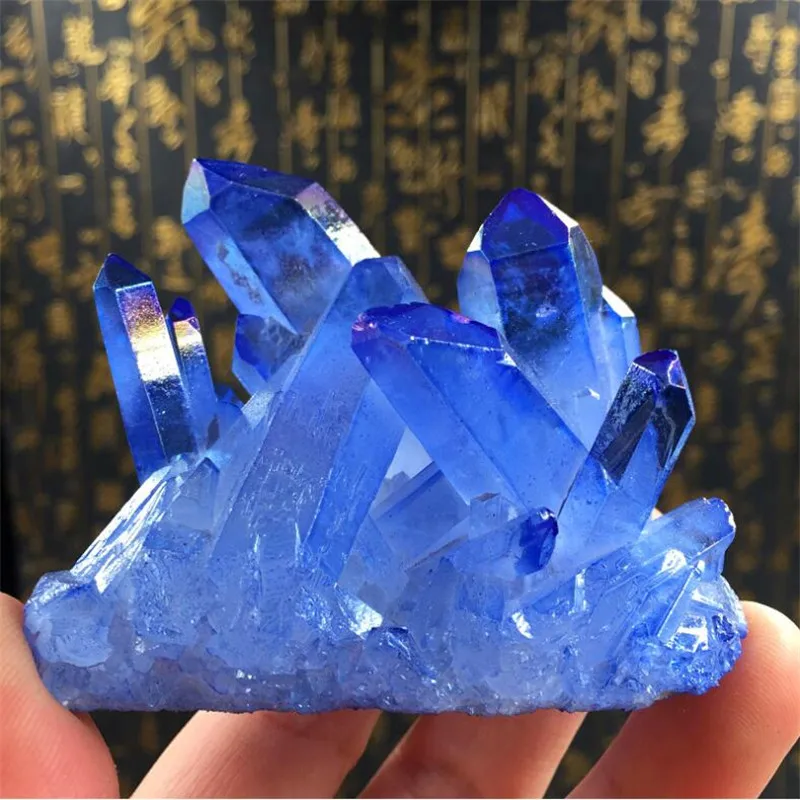 1tk 70-100g Erilist väikesed tükid looduslik sinine kristall klastri raw kivi degaussing proovide kogumine ja puhastamine . ' - ' . 3