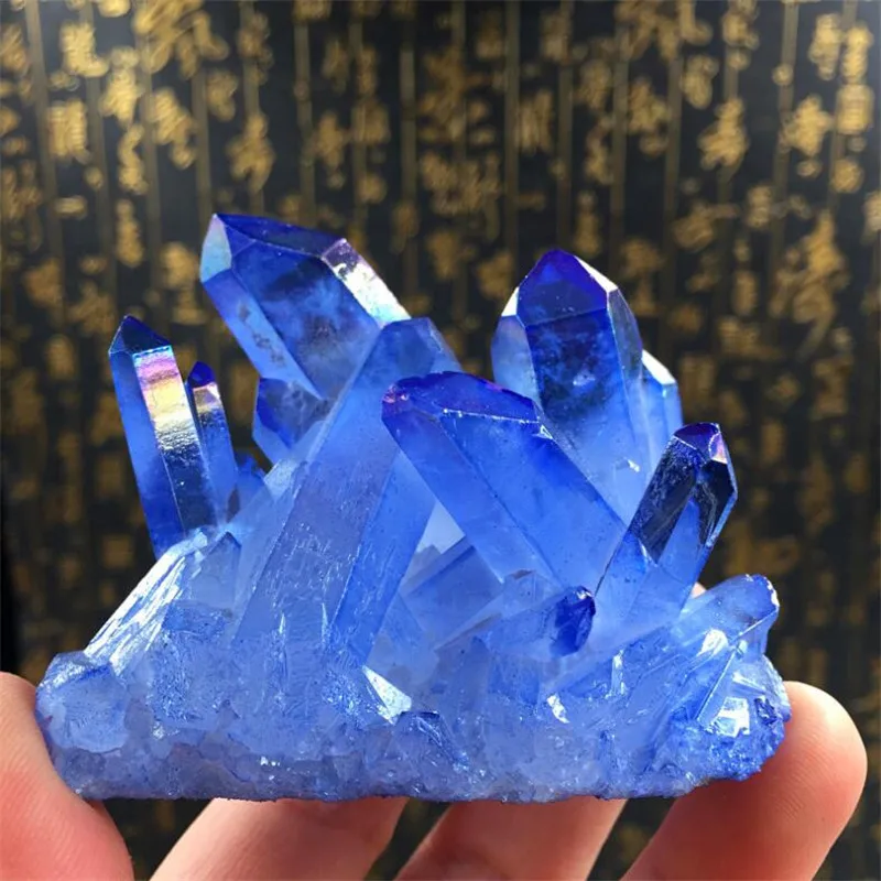 1tk 70-100g Erilist väikesed tükid looduslik sinine kristall klastri raw kivi degaussing proovide kogumine ja puhastamine . ' - ' . 4
