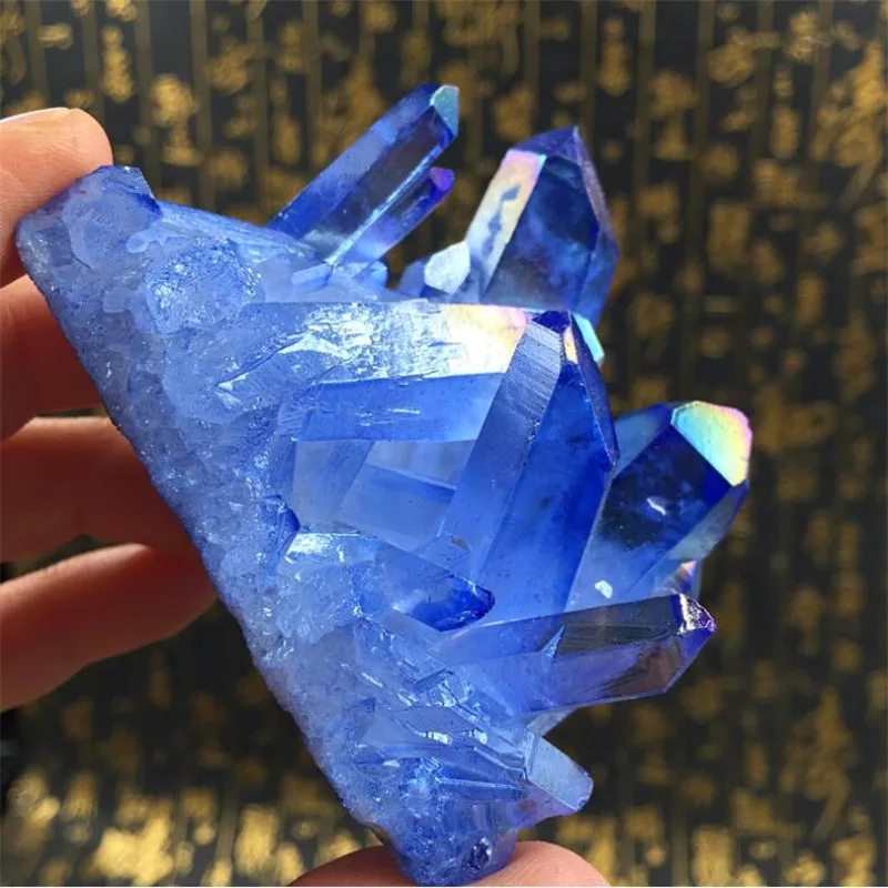 1tk 70-100g Erilist väikesed tükid looduslik sinine kristall klastri raw kivi degaussing proovide kogumine ja puhastamine . ' - ' . 5