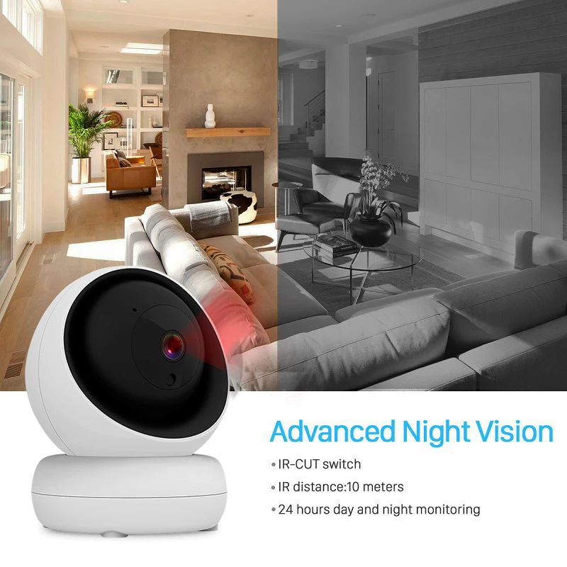 3MP ICSee MINI WIFI Kaamera Smart Home Kaks Võimalust AUDIO Automaatne Jälgimine Traadita Turvalisuse Kaamera Siseruumides . ' - ' . 5