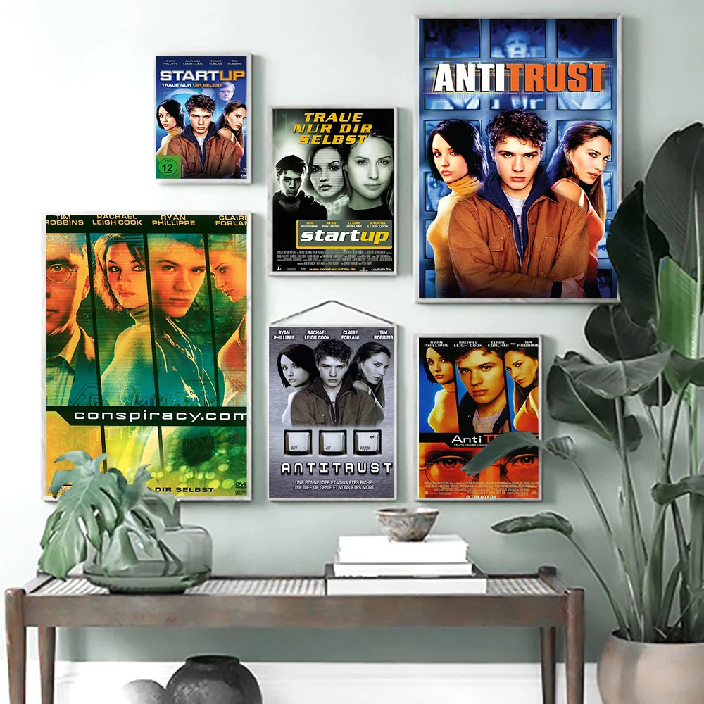 Antitrust Thriller Film Movie Poster Art Print Seina Kleebised Video Tuba Kino Lõuendile Maali Decor . ' - ' . 0