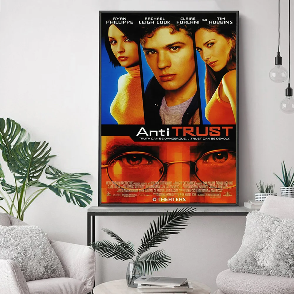 Antitrust Thriller Film Movie Poster Art Print Seina Kleebised Video Tuba Kino Lõuendile Maali Decor . ' - ' . 1