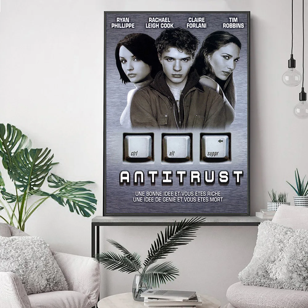 Antitrust Thriller Film Movie Poster Art Print Seina Kleebised Video Tuba Kino Lõuendile Maali Decor . ' - ' . 4