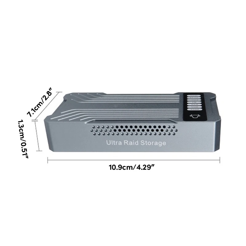 M. 2 2280 NVMe SSD Puhul Box USB-3.2 20Gbps Raske Puuri Toetada Suure Kiiruse Lauaarvuti . ' - ' . 5