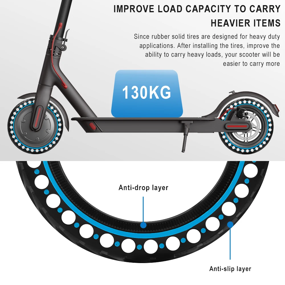 Tahke Rehvi eest Xiaomi M365 Pro Pro2 Electric Scooter 8.5 inch Kärgstruktuuri Anti-Skid Tyre 8.5