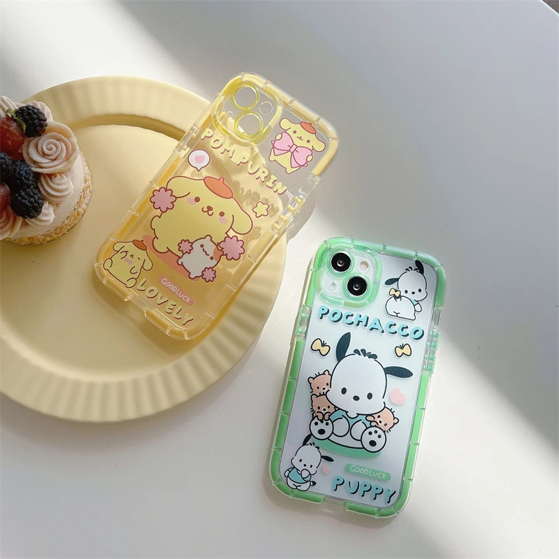 Uued Sanrio HelloKitty MyMelody Kuromi Mobiiltelefoni Juhul Kawaii Anime Tüdruk Läbipaistva Silikooniga Pehme Värvi Raami Kate . ' - ' . 3