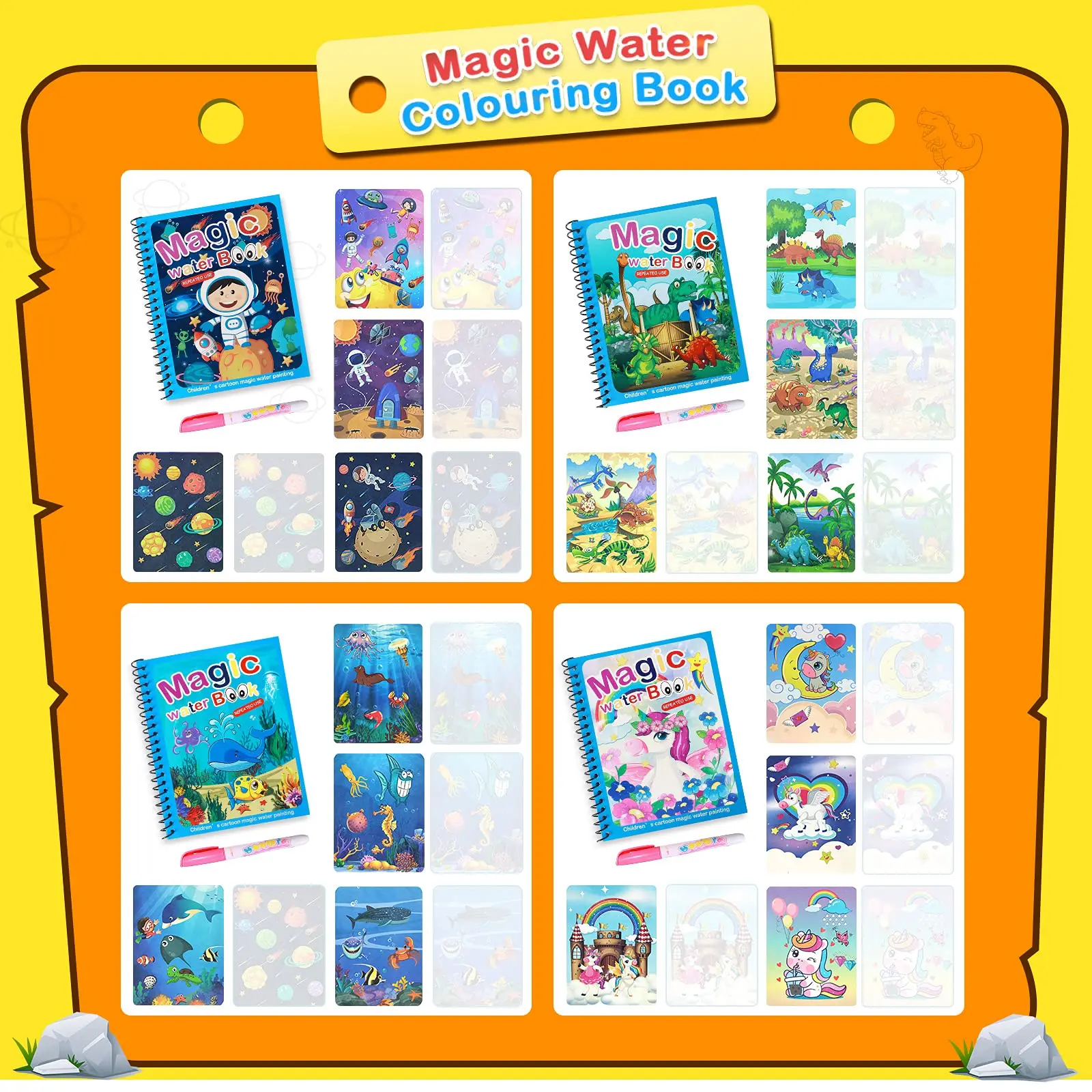 Uus Magic Vee Tõmbamiseks Broneerida Värvimine Raamatu Magic Doodle Pliiats Maali Joonestuslaud Lapsed Mänguasjad, Joonistus Bookbirthday Kingitused . ' - ' . 1